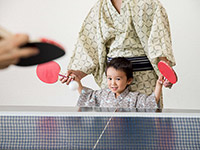 夕食後は温泉卓球で盛り上がれ♪30分1台500円